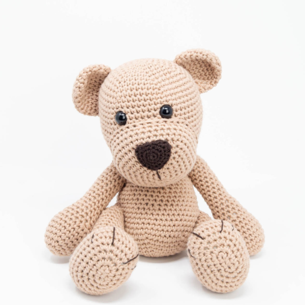 Handgemachter Teddybär, mit Halstuch, Spieluhr und Namensstickerei möglich